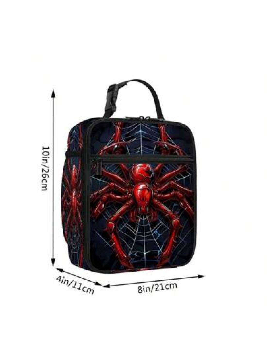 Spider Print Lunch Bag Insulated Tote Bag Portable Carry On Bag Tote Ice Bag Lunch Bag Multifunctional Lunch Box Bag For Work Travel Picnic