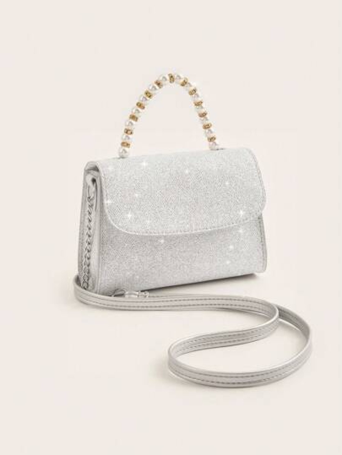 1pc Girls Fashionable Sweet Princess Mini 2 Way Handbag With Chain Strap Suitable For Daily Use Party Travel Birthday Gift