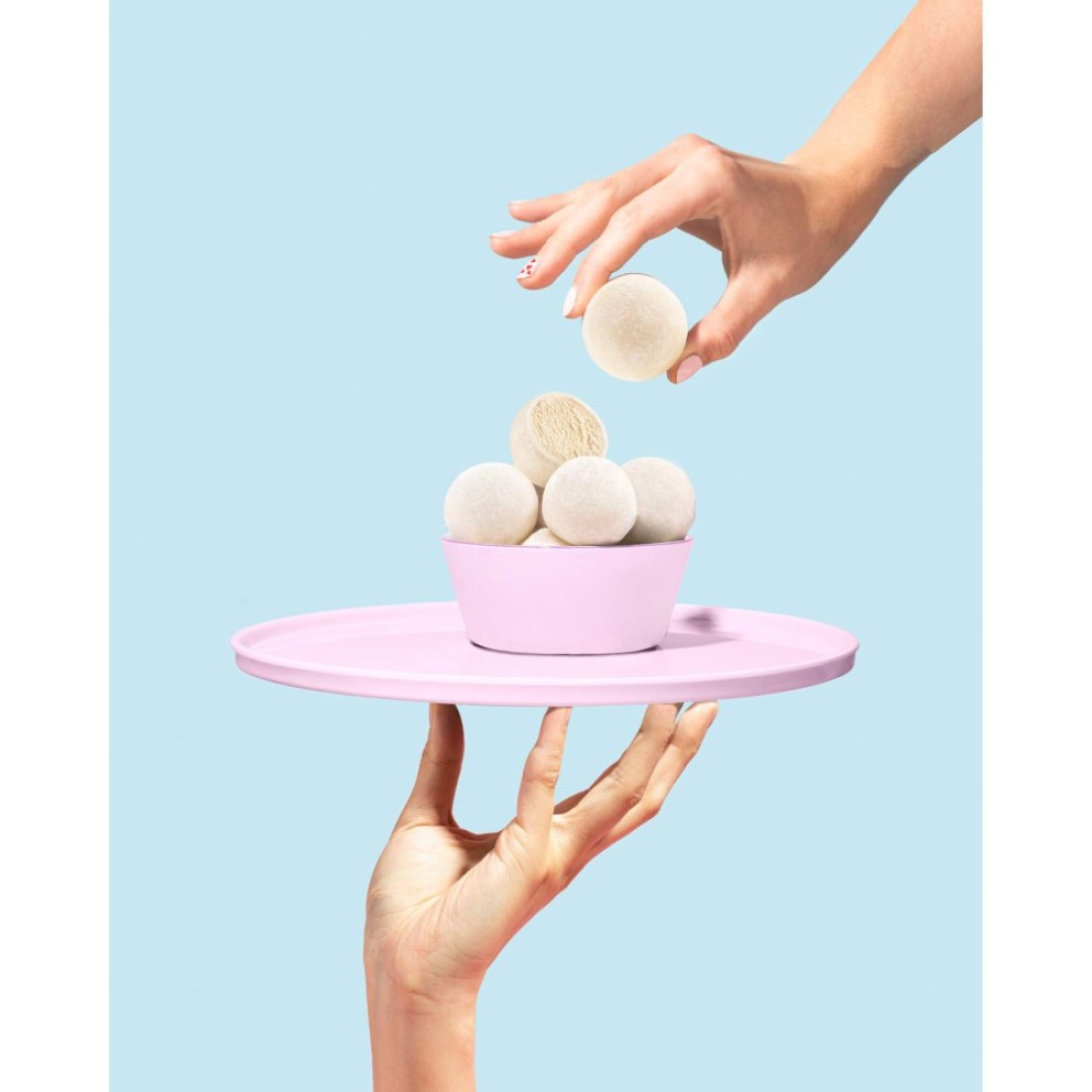 Little Moons Madagascan Vanilla Soft Mochi And Gelato Ice Cream 32g Pack of 6