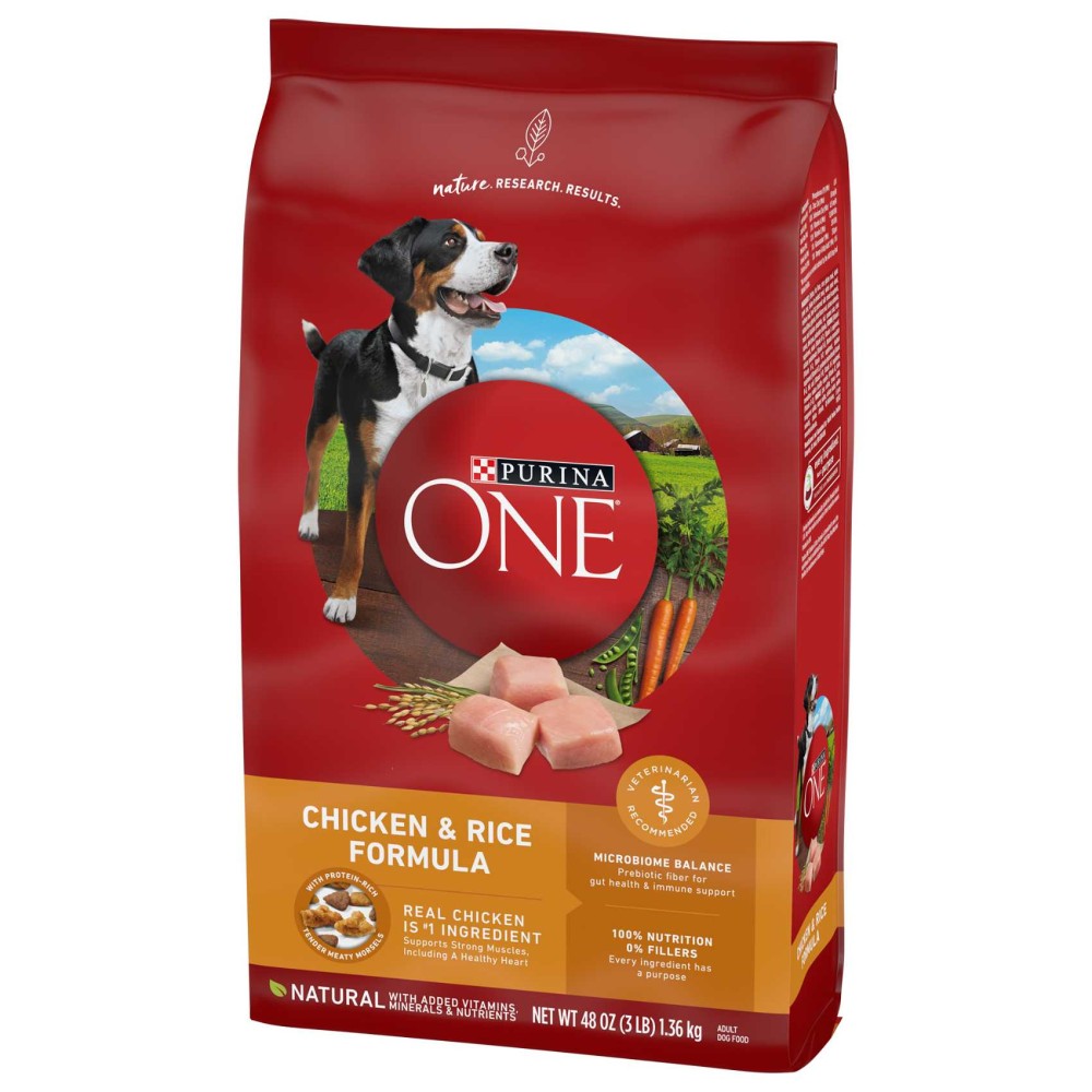 Purina ONE Chicken &amp; Rice Formula, Dog Food, 1.36kg