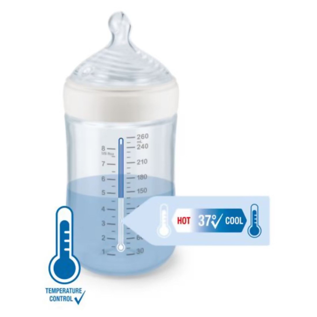 Nuk First Choice+ No-Colic Feeding Bottle SNK718 Multicolour 150ml
