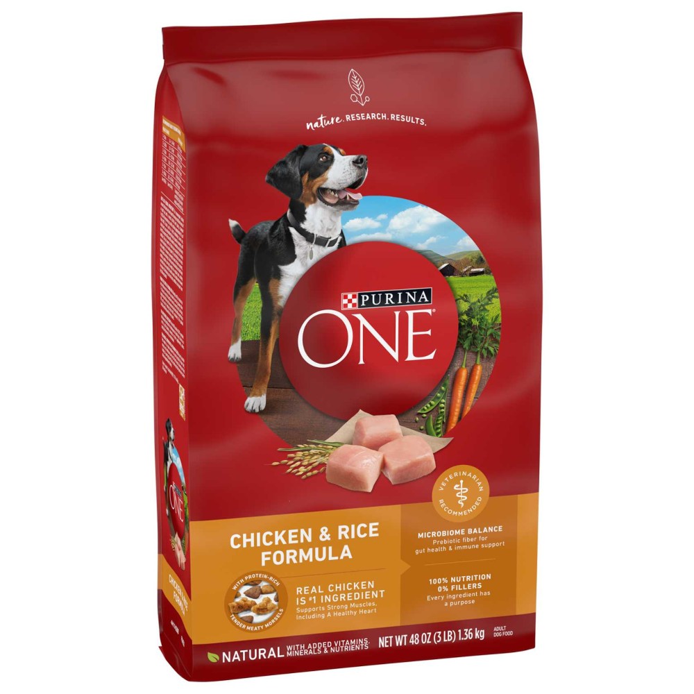 Purina ONE Chicken &amp; Rice Formula, Dog Food, 1.36kg