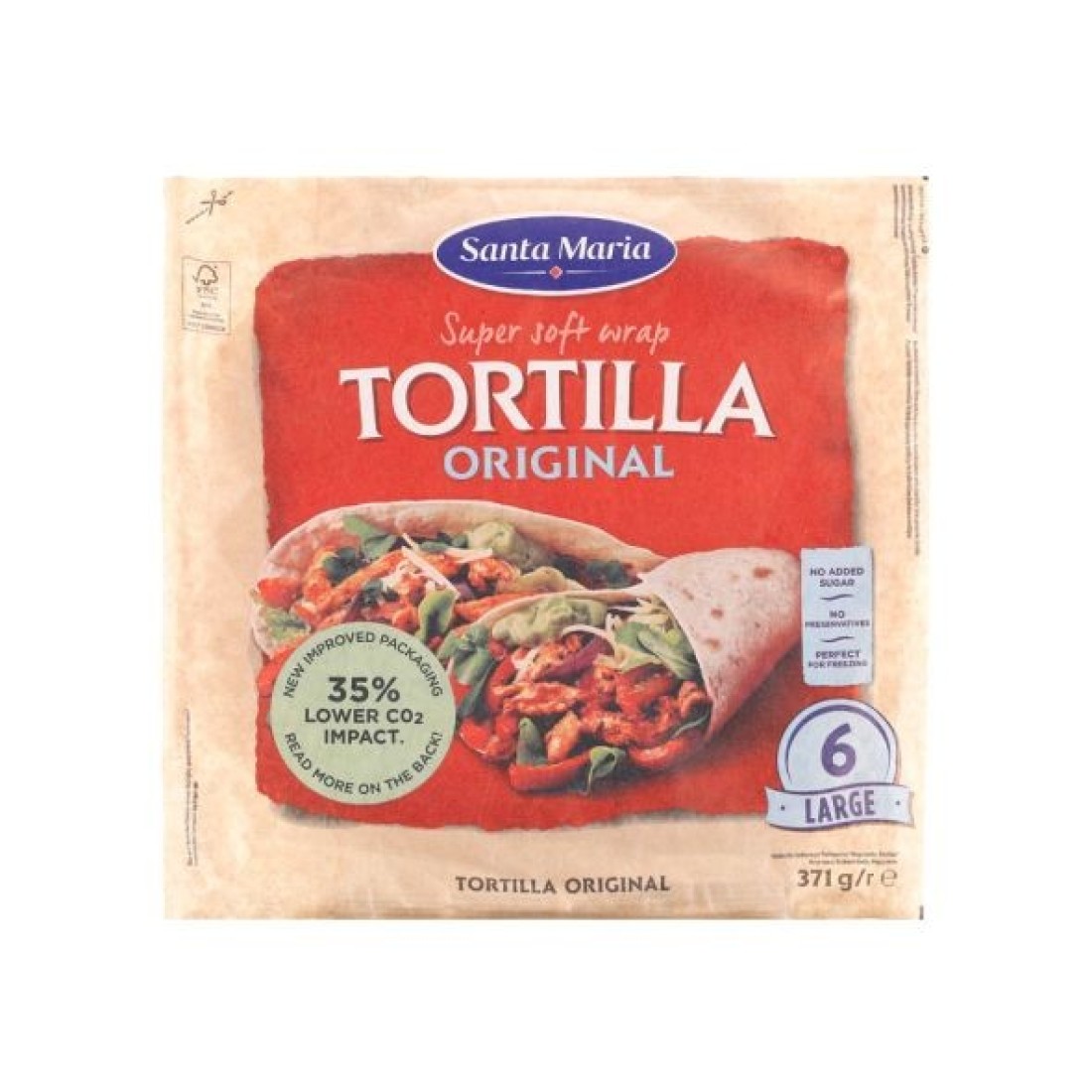 S/M Pizza Tortilla 280g.