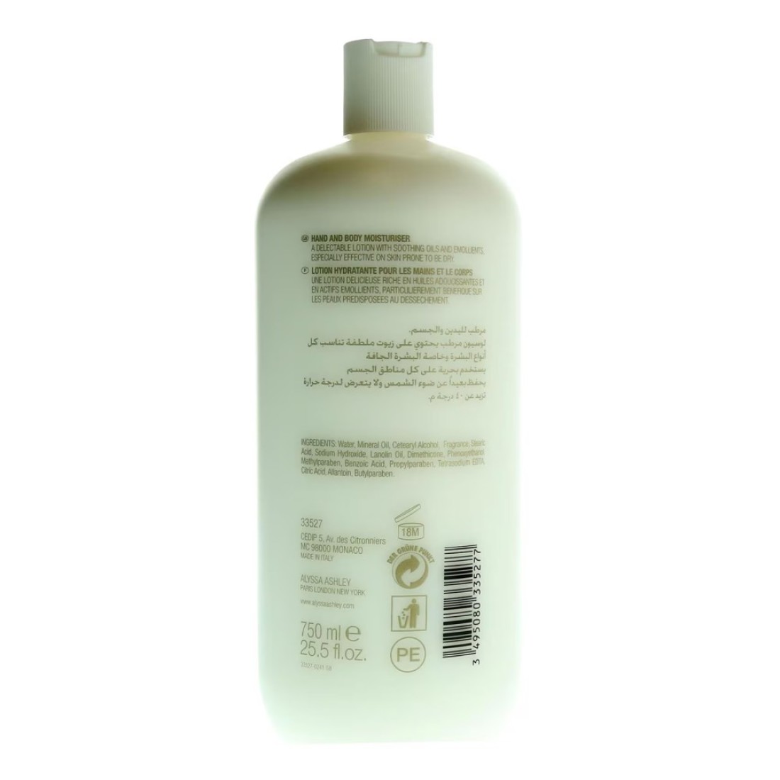 Alyssa Ashley White Musk Hand And Body Moisturiser 750ml