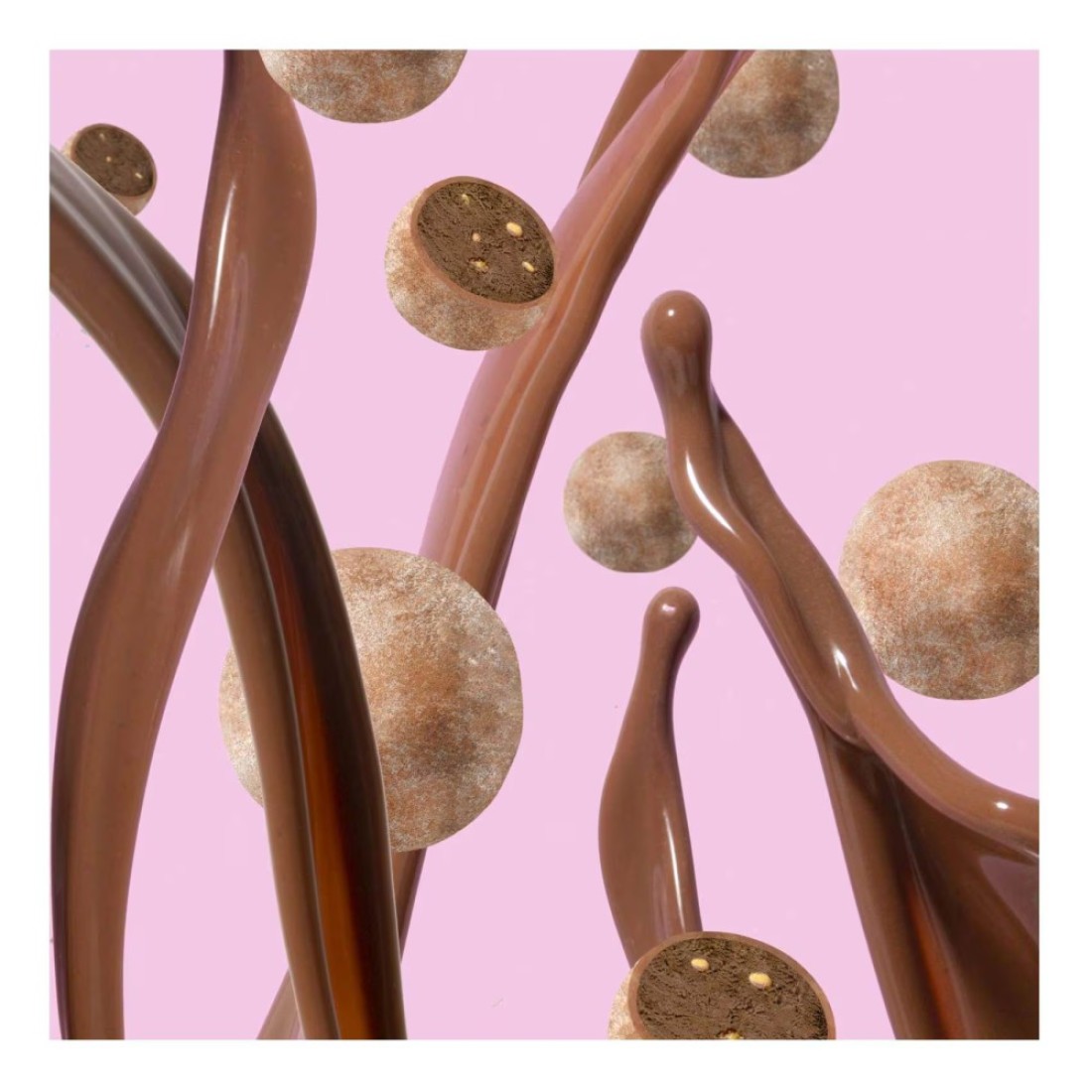 Little Moons Belgian Chocolate And Hazelnut Mochi Ice Cream 32g Pack of 6