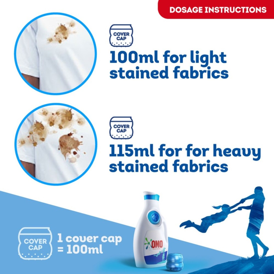 OMO Liquid Laundry Detergent Active 900ml