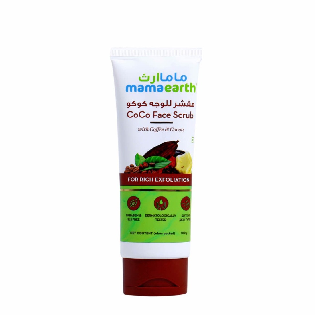 MAMAEARTH COCO FACE SCRUB WITH COFFEE&COCA 100g