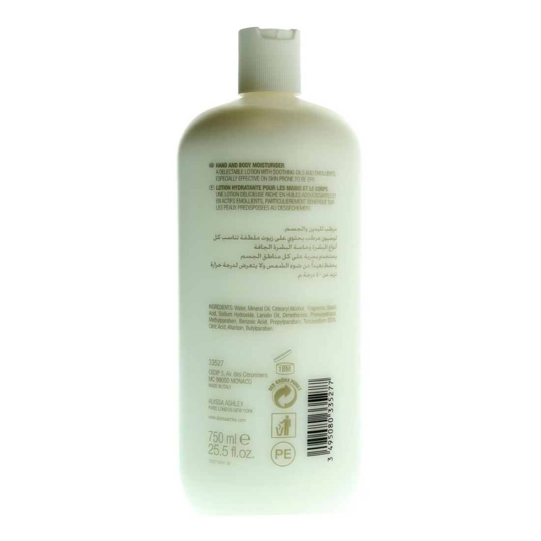 Alyssa Ashley White Musk Hand And Body Moisturiser 750ml