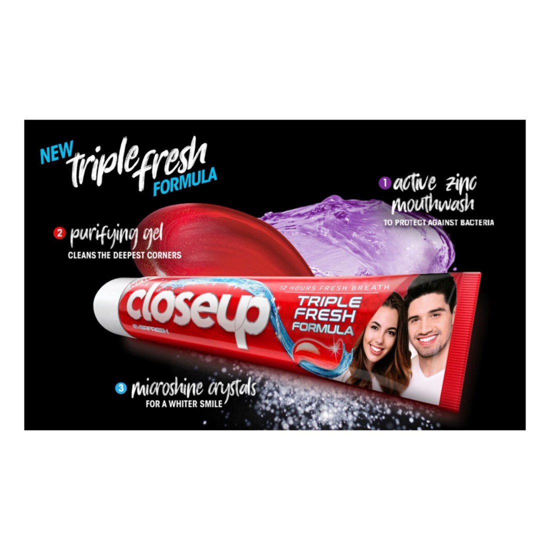 Closeup Triple Fresh Formula Toothpaste Cool Breeze 120ml