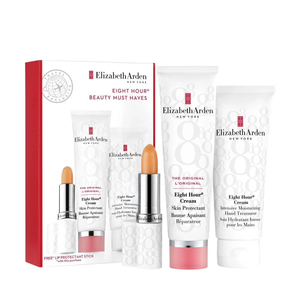 Elizabeth Arden Eight Hour® Beauty Must Haves Set – Skin Protectant, Hand Cream & Lip Stick