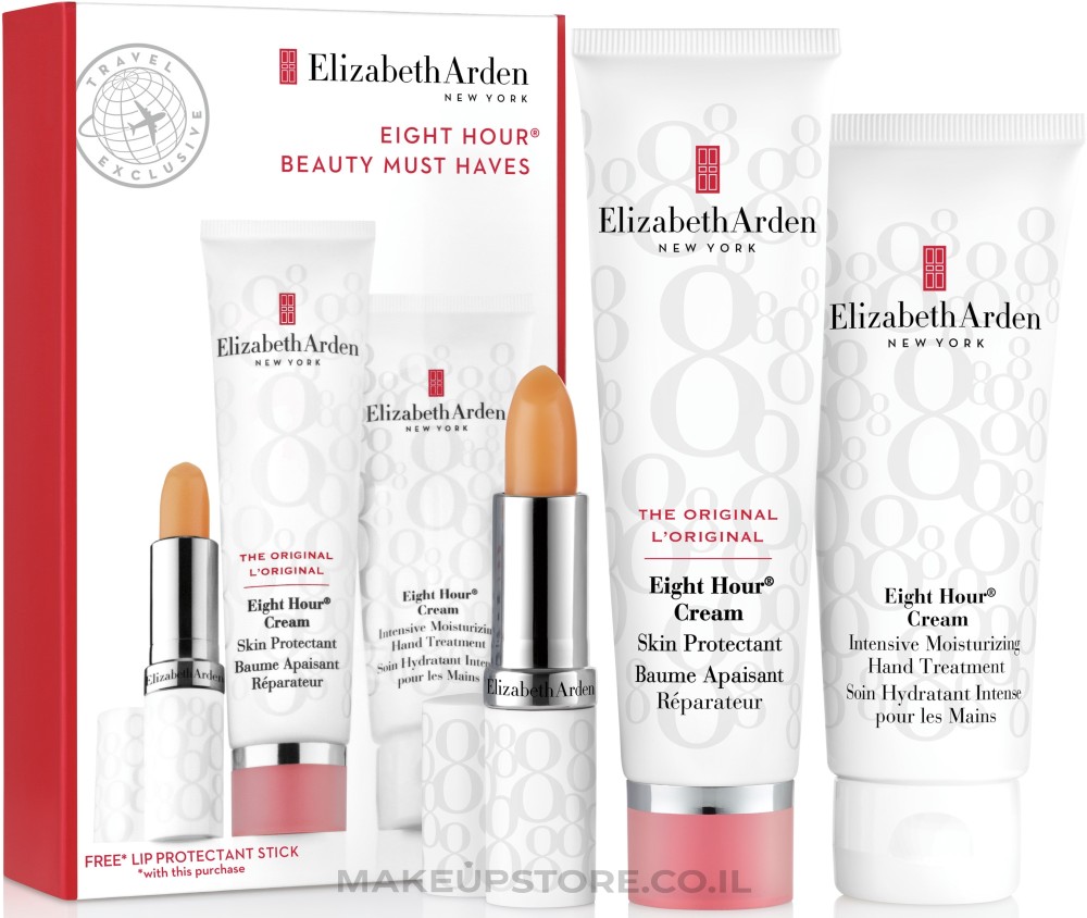 Elizabeth Arden Eight Hour® Skincare Essentials Set – Skin Protectant, Hand Treatment, Miracle Oil & Lip Protectant