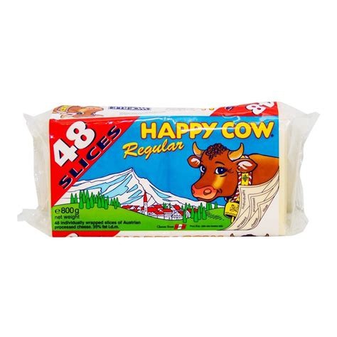 HAPPY COW SLICE CHEESE 800GM