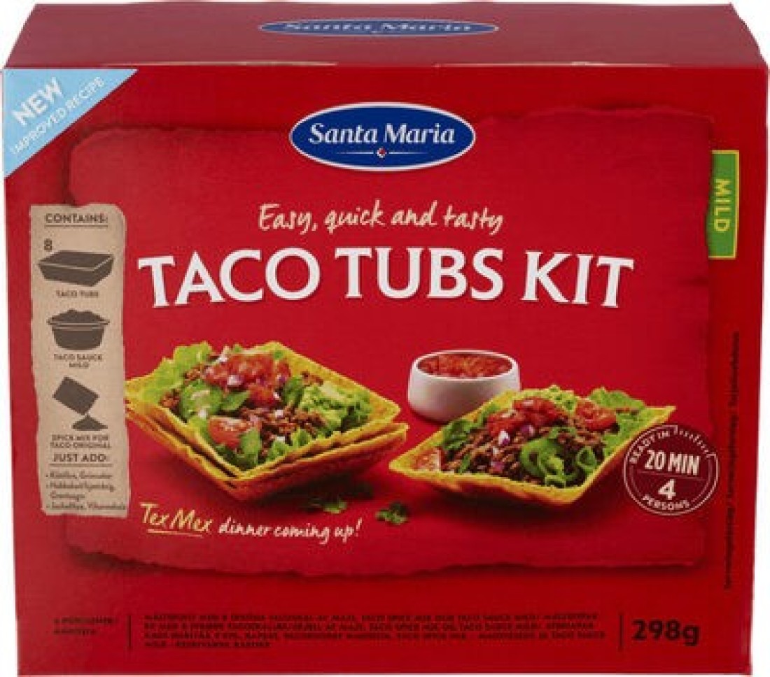 S/M TACO TUBS KIT (معتدل) 8x298GM