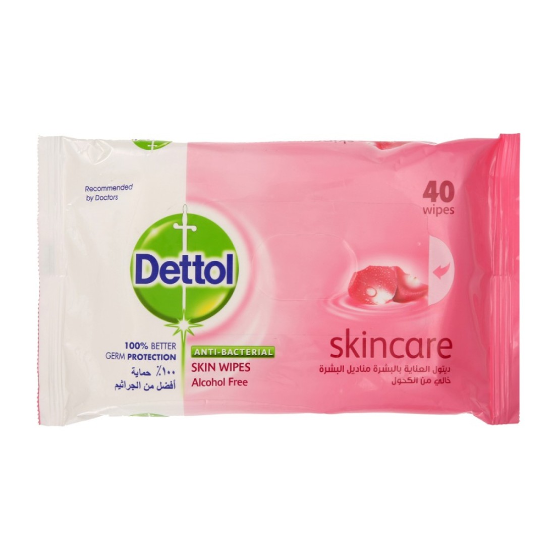 DETTOL ANTIBACTERIAL WIPES SKINCARE 40S