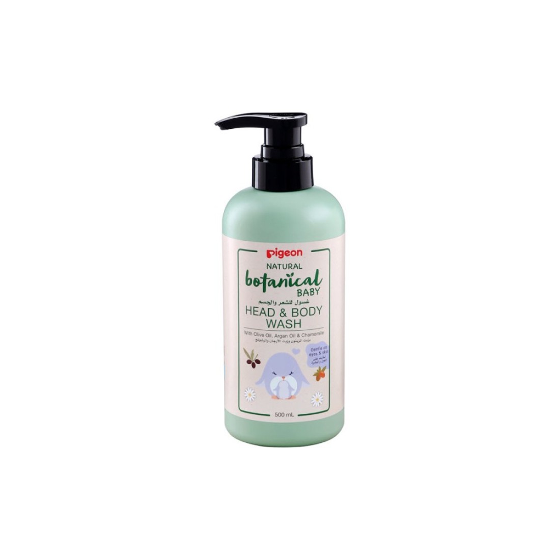 PIGEON NATURAL BOTANICAL SKINCARE HEAD & BODY WASH 500ML