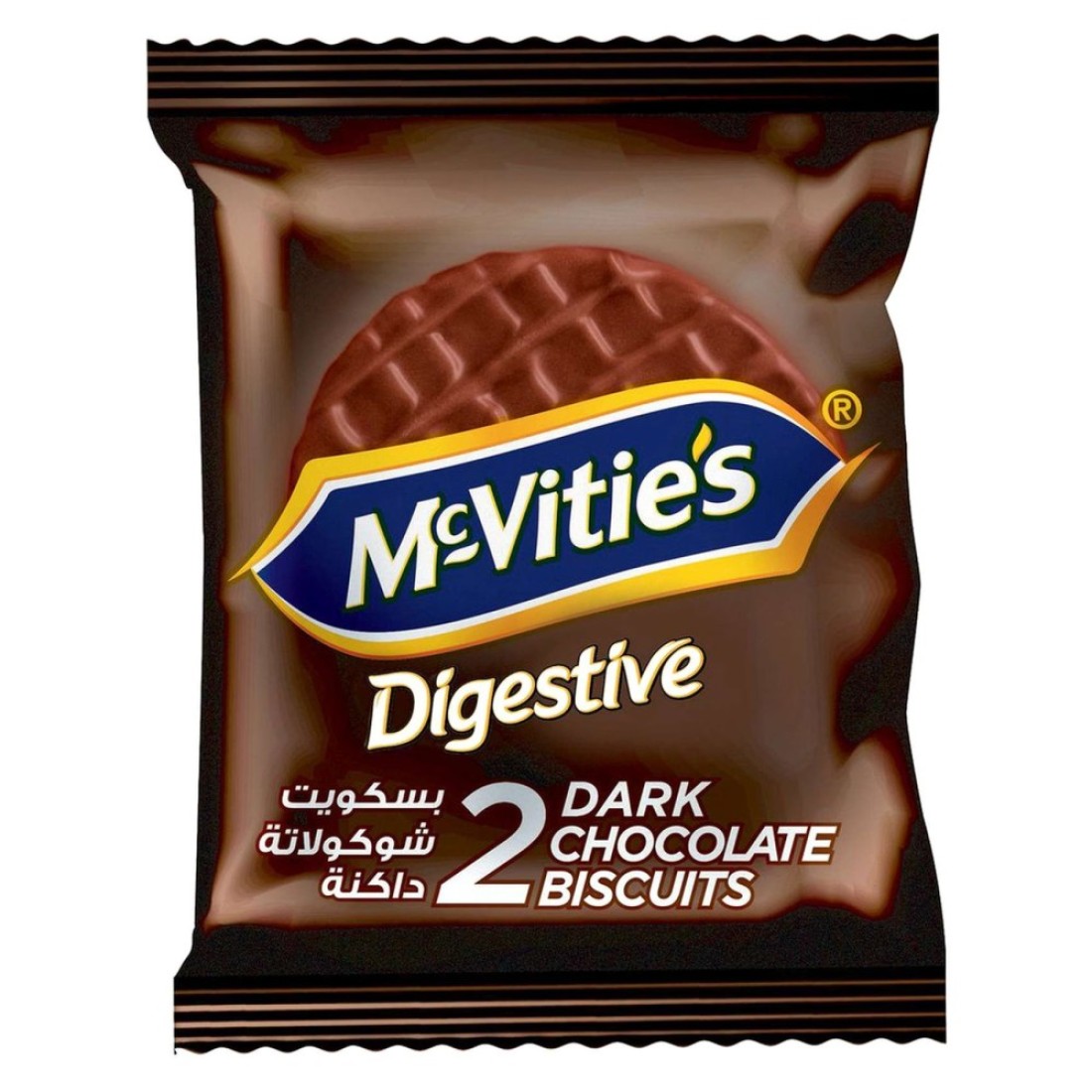 McVitie&#39;s Digestive Dark Chocolate Biscuits, 33.3g Pack of 12