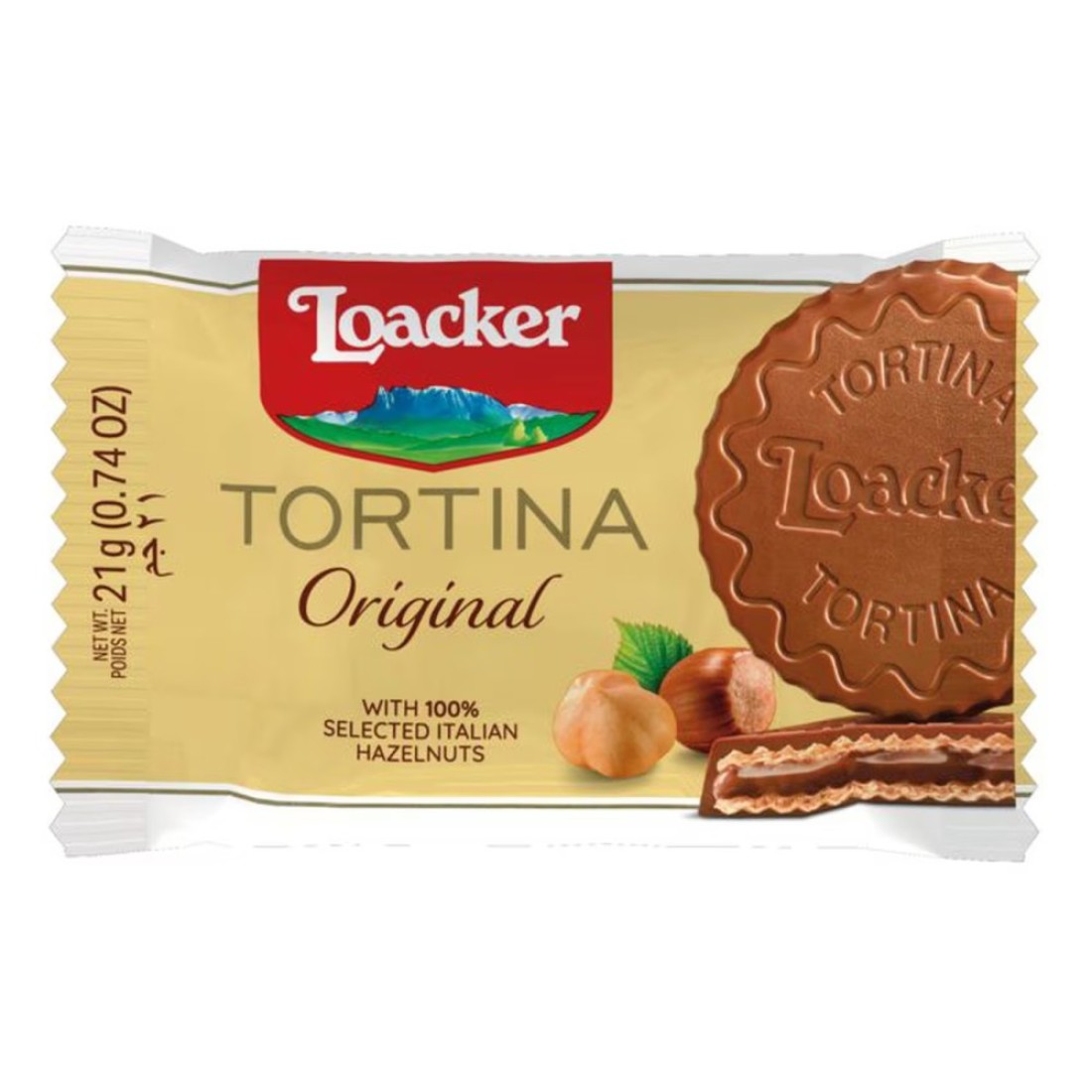 Loacker Tortina Original with Italian Hazelnut Biscuits, 125g