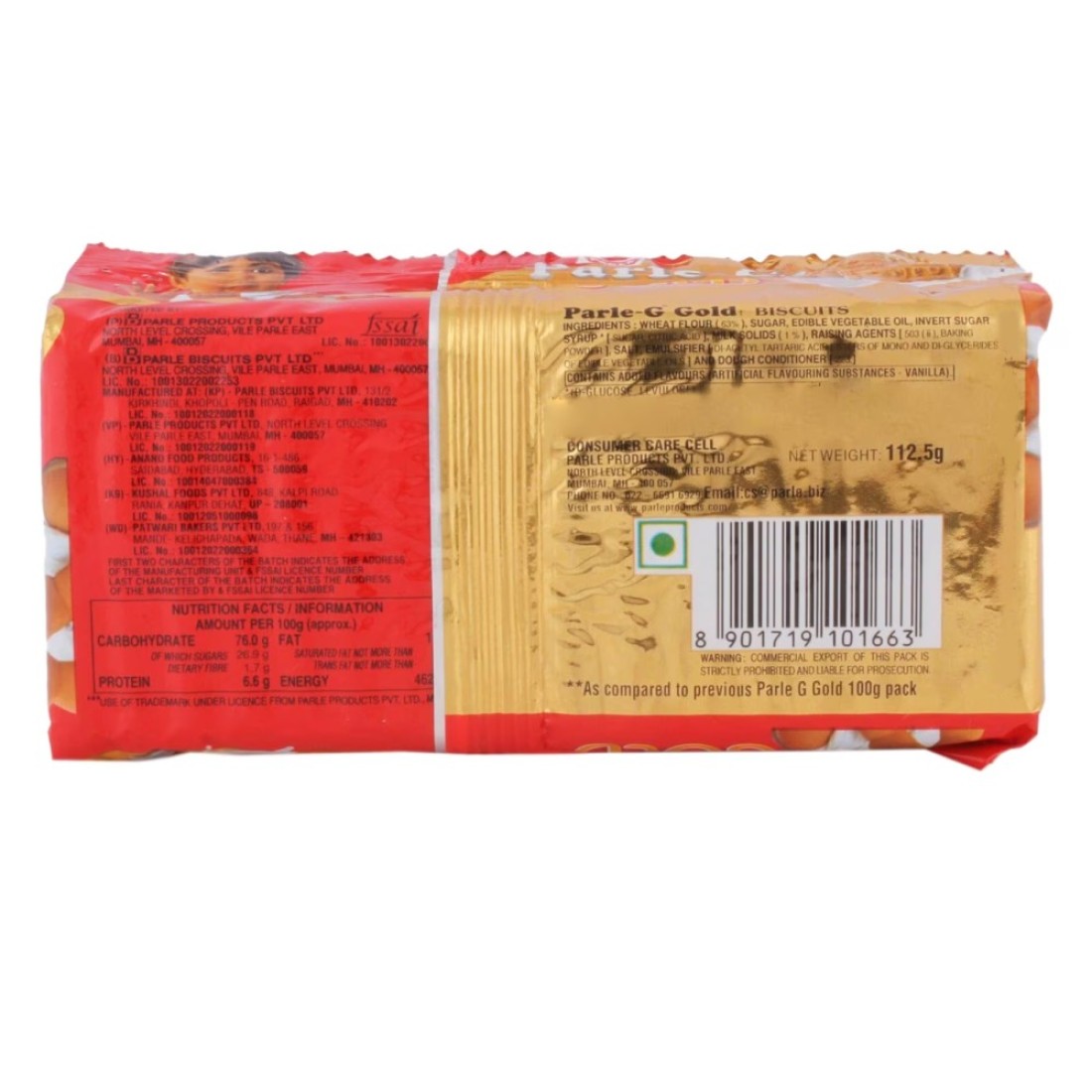 Parle-G Gold Biscuits 125g