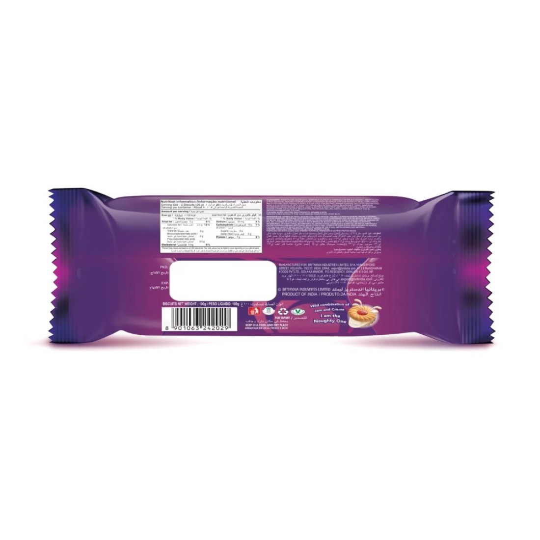 Britannia Treat Jim Jam Biscuits, 100g