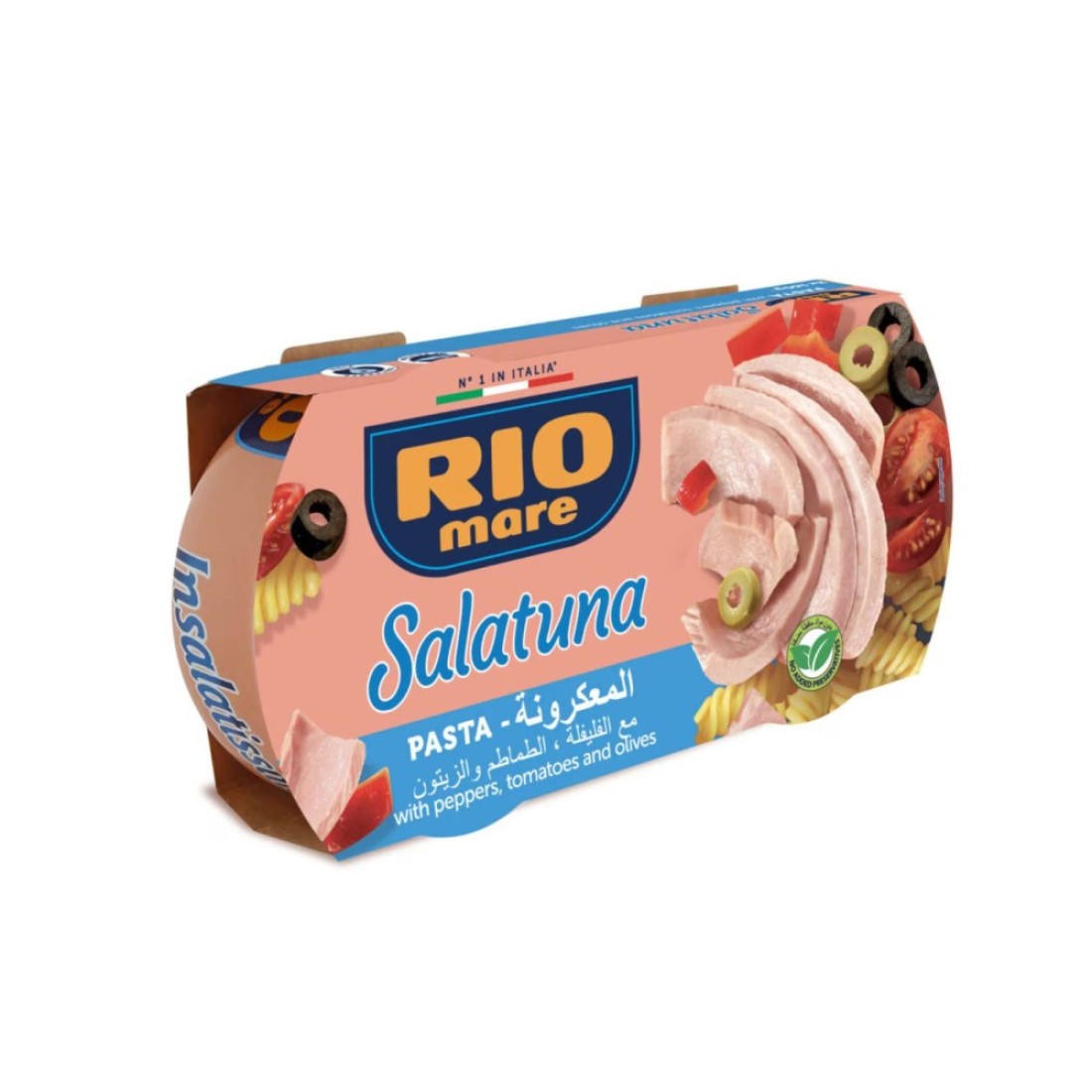 Rio Mare Salatuna Pasta with Peppers, Tomatoes and Olives, 160g Pack of 2