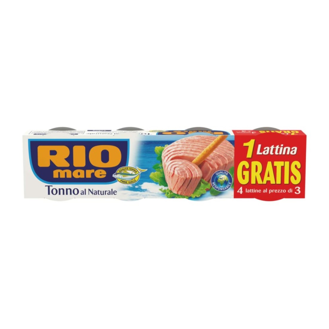 Rio Mare Natural Tuna Fillets, 80g Pack of 4