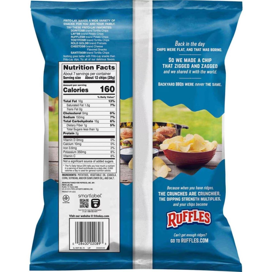 Ruffles Original Potato Chips 184g