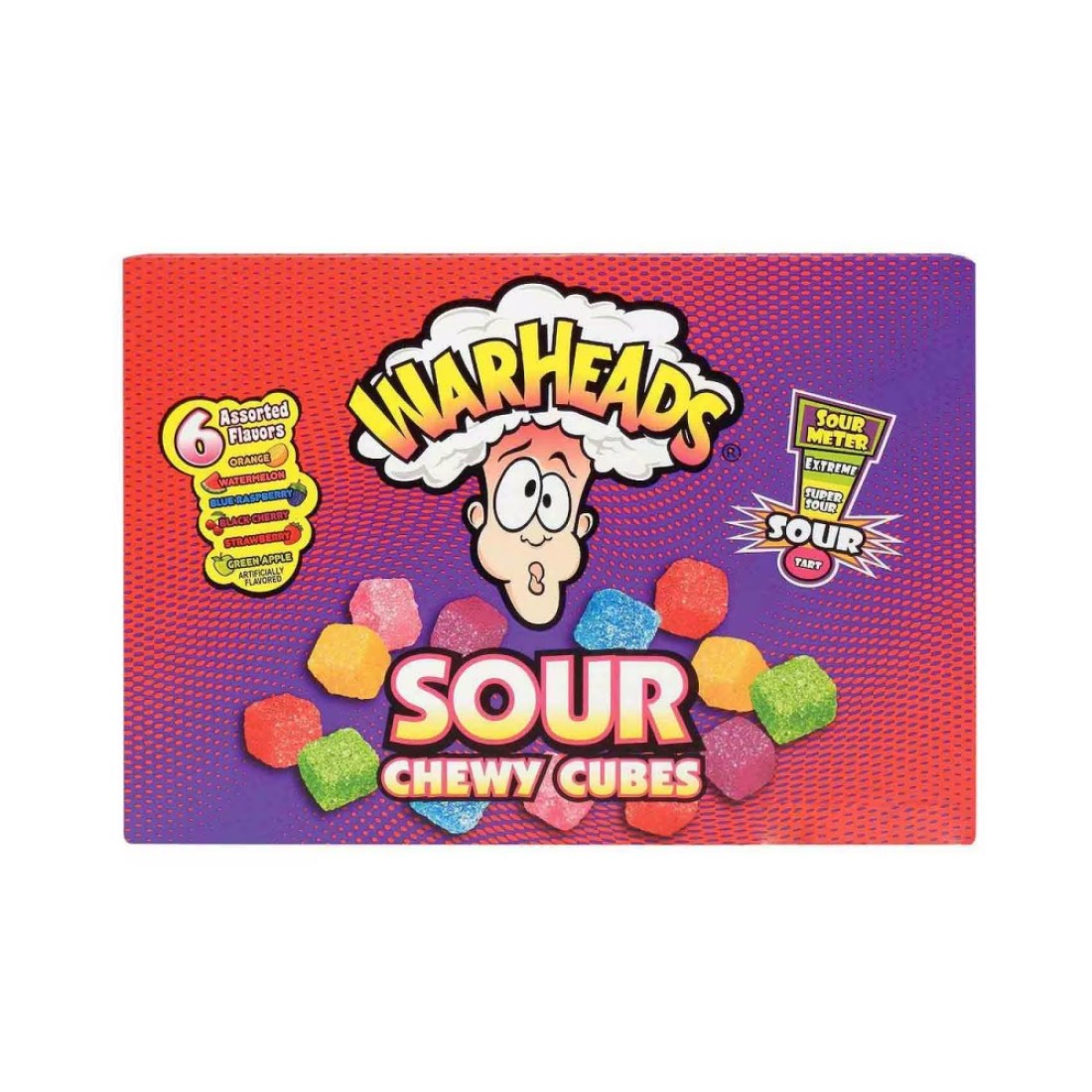 Warheads Sour Chewy Cubes 226g