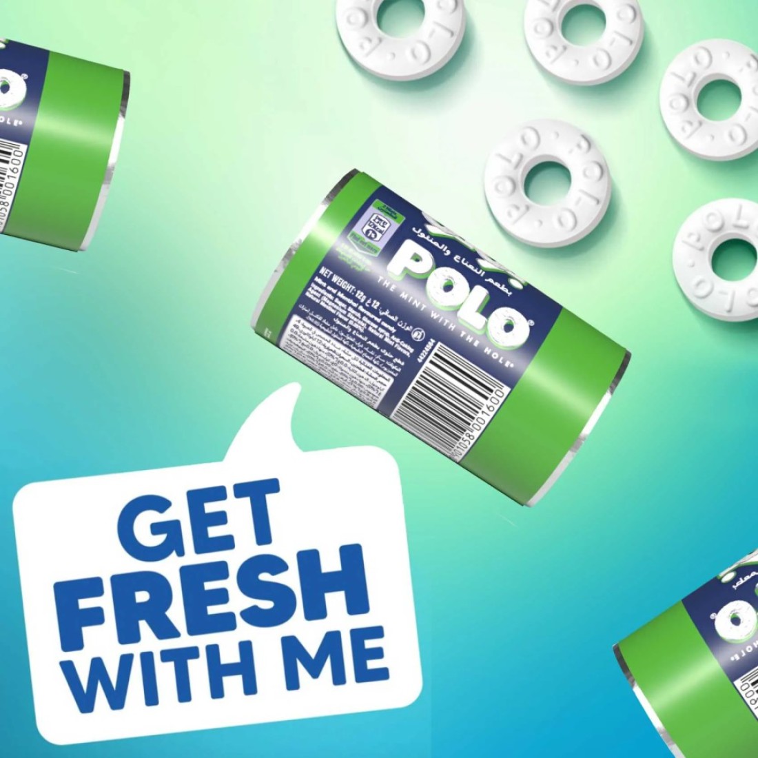 Polo Mint Roll, 12g