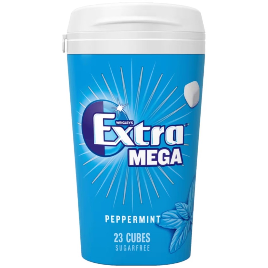 Wrigley&#39;s Extra Mega Peppermint Chewing Gum, 51.5g Pack of 6