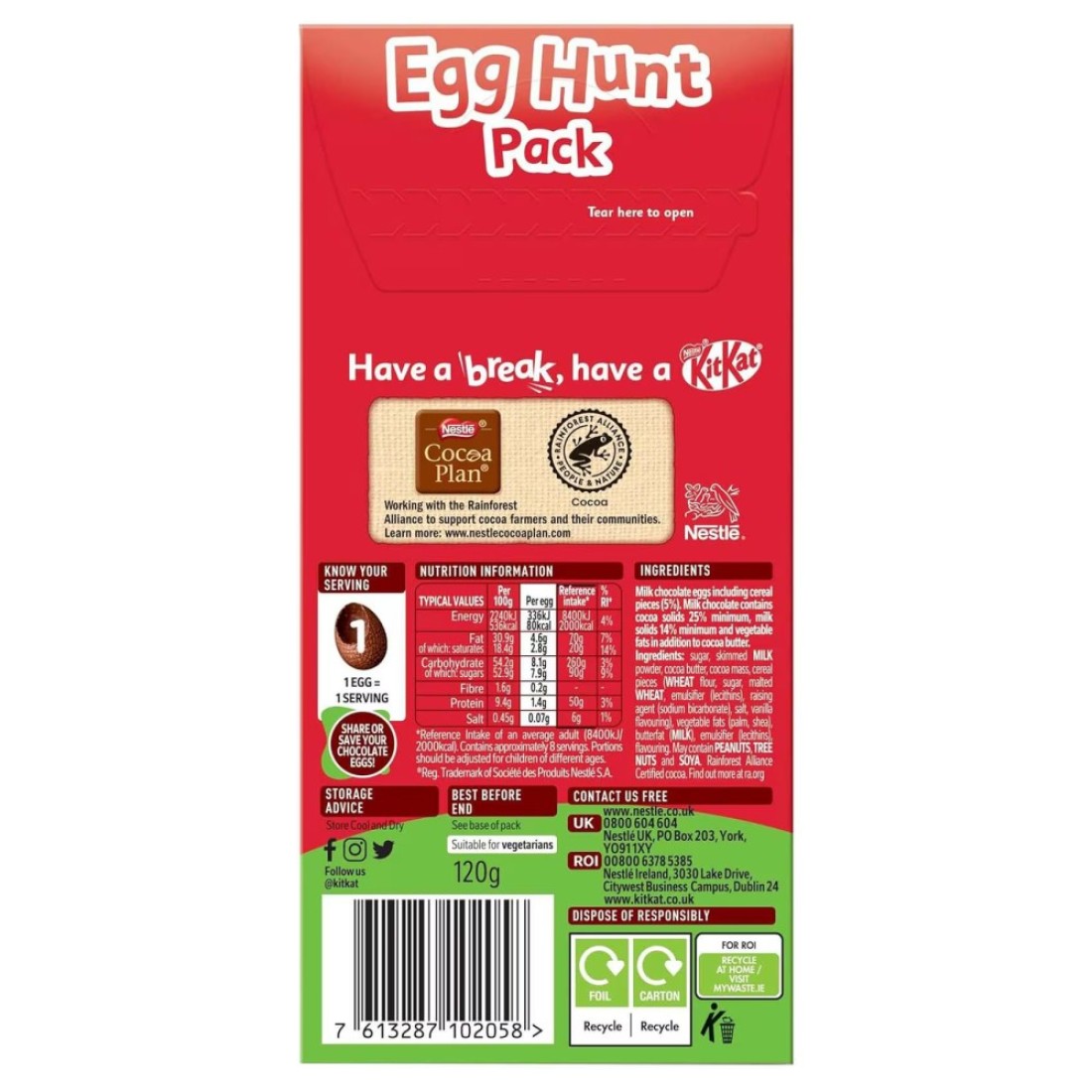 Nestle KitKat Easter Egg Hunt Pack, 120g