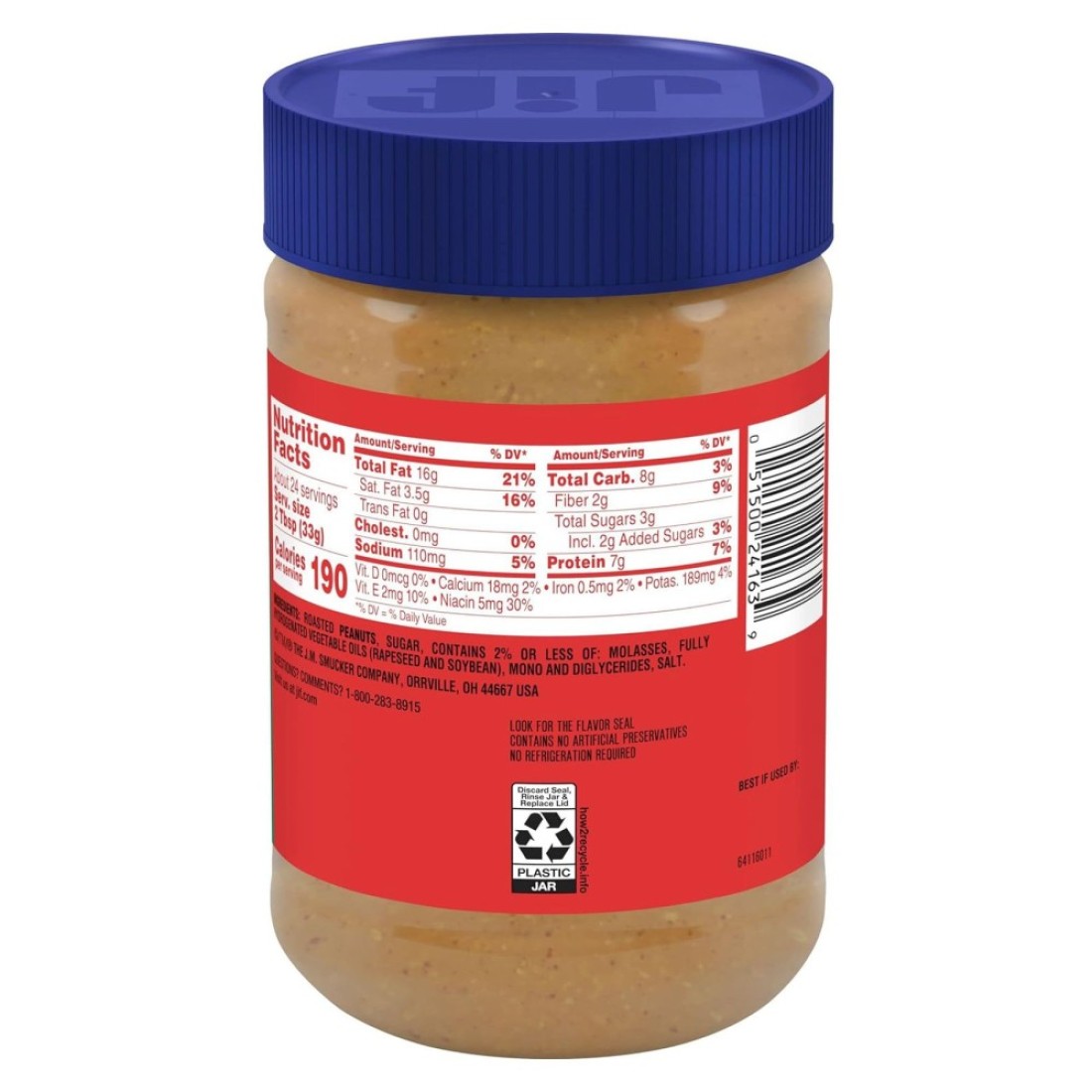 Jif Extra Crunchy Peanut Butter 793g