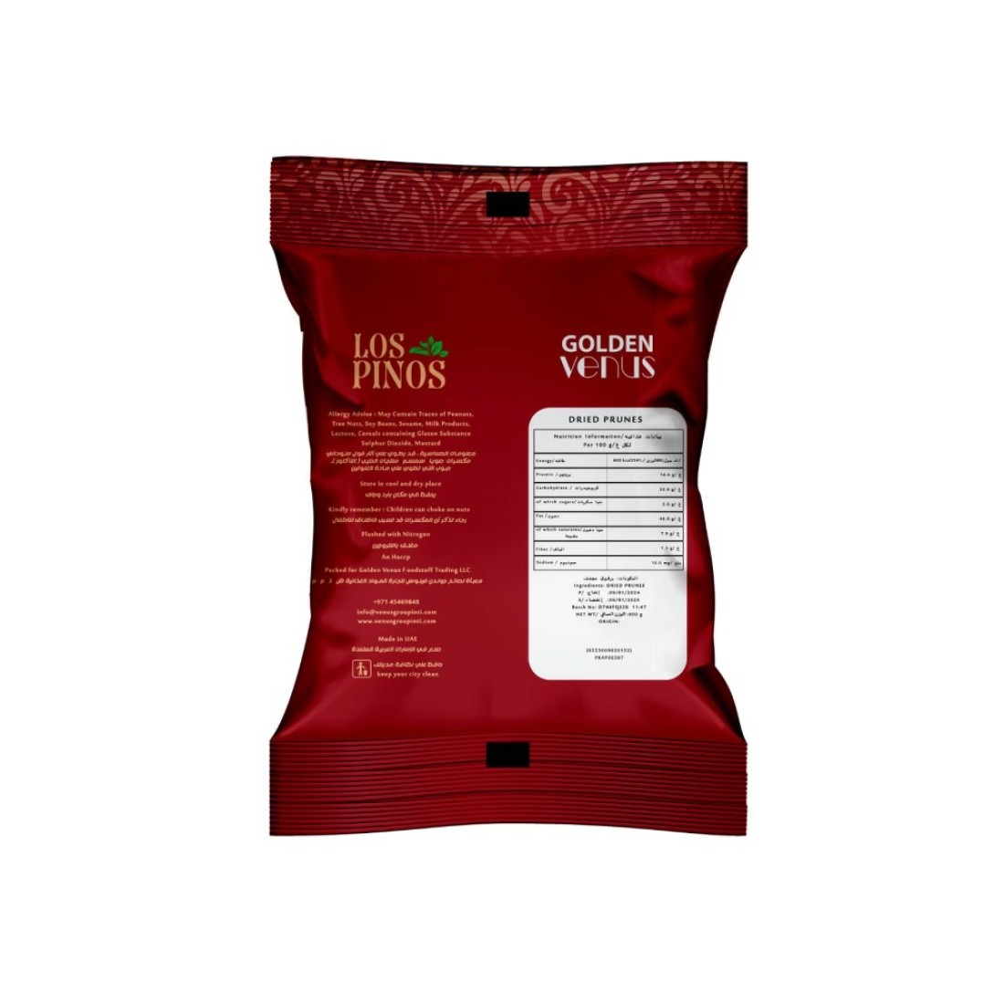 Los Pinos Dried Prunes 400g