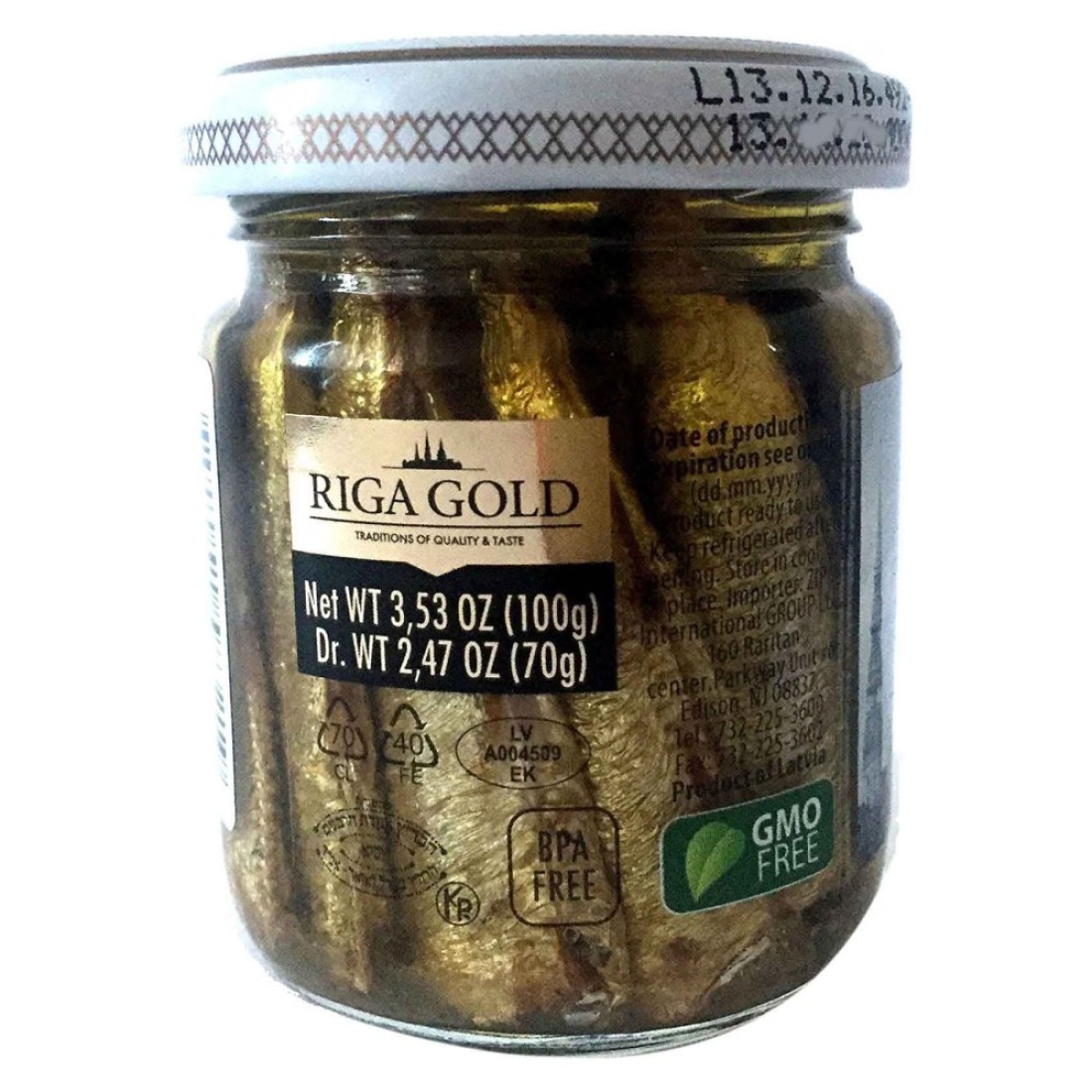 Riga&nbsp;Gold&nbsp;Smoked&nbsp;Sardines&nbsp;In&nbsp;Olive&nbsp;Oil&nbsp;100g