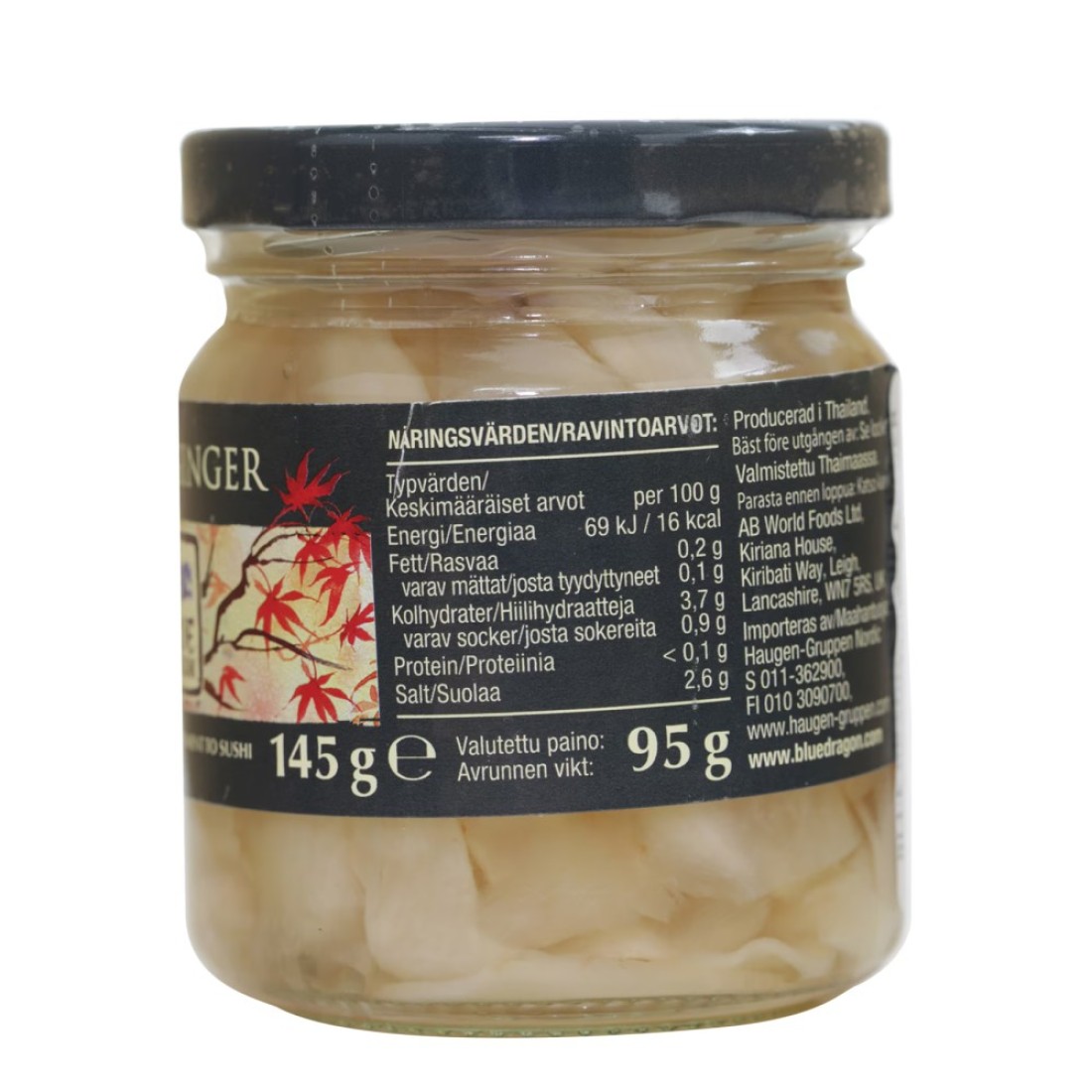 Blue Dragon Sushi Ginger 145g