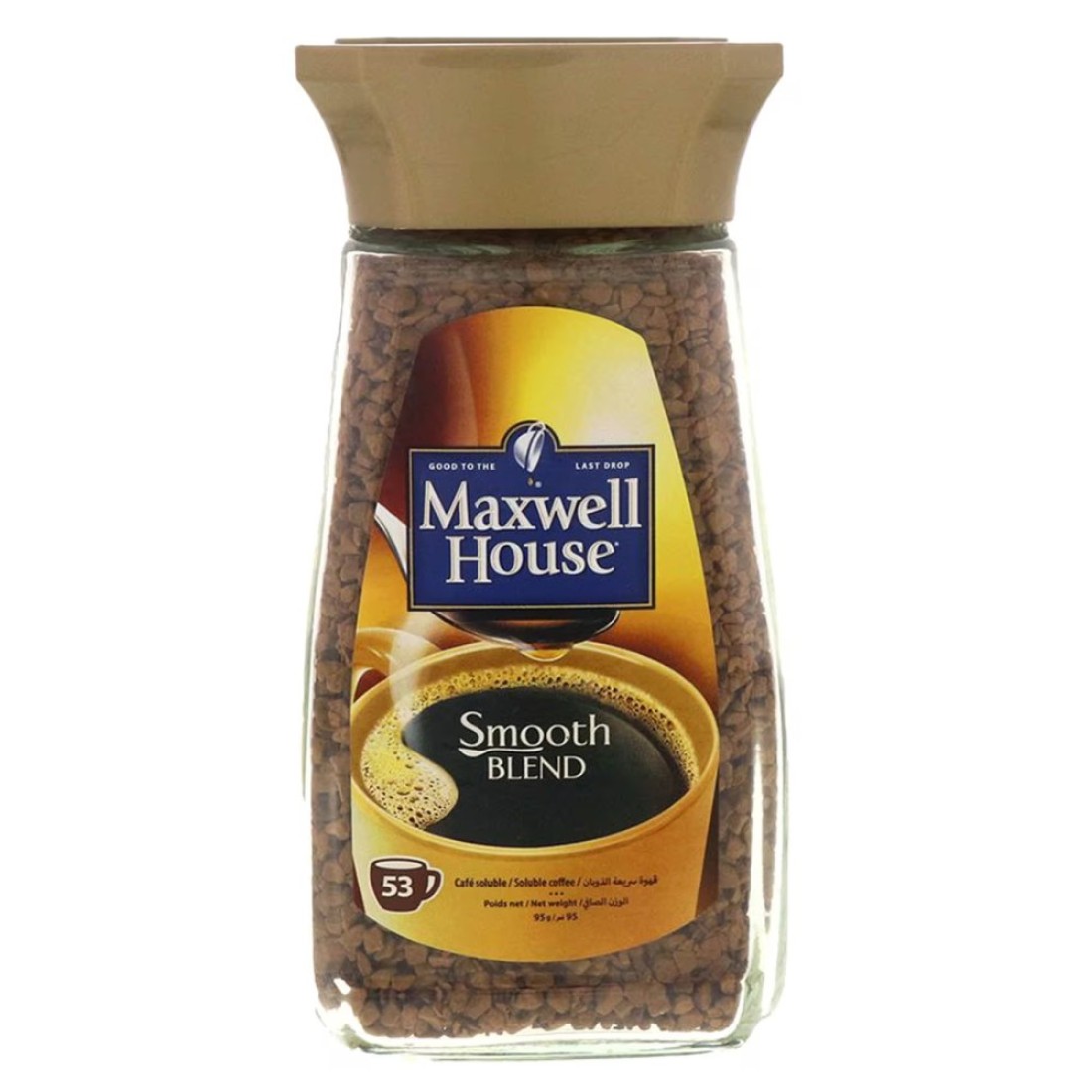 Maxwell House Smooth Blend Instant Coffee 95g Pack of 2