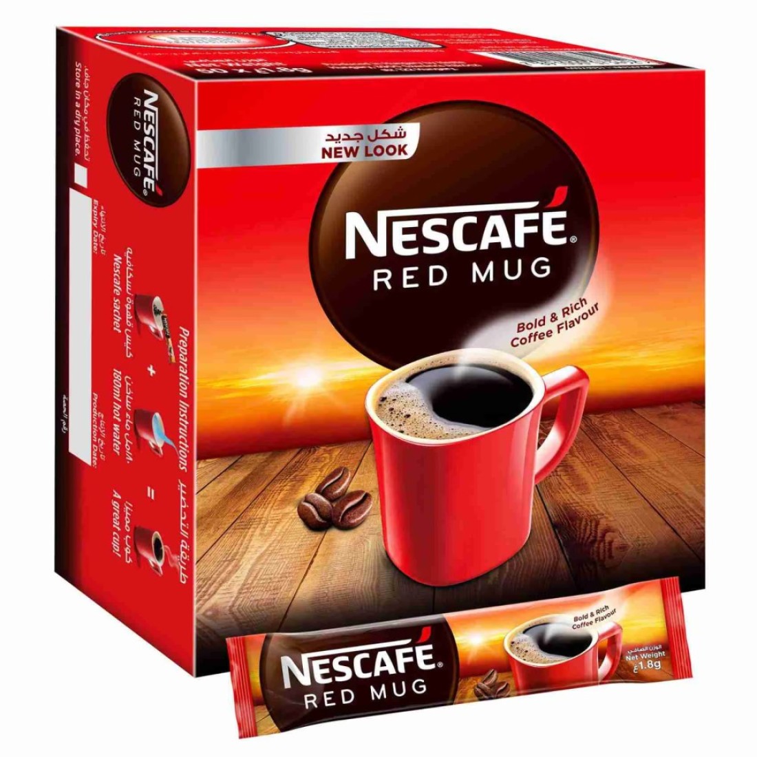 Nescafe Red Mug Coffee Sticks, 1.8g Pack of 50