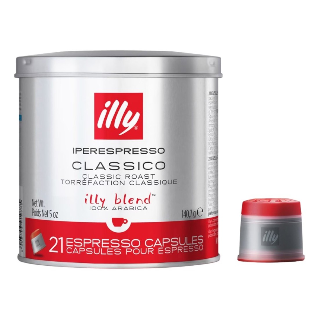 Illy Blend Classico Roast Espresso Coffee Capsules 21 Capsules 140.7g