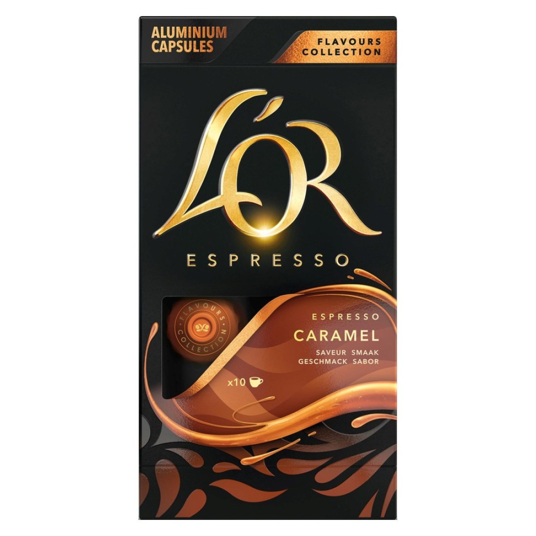 L&#39;Or Flavours Collection Espresso Coffee Capsules Caramel Flavour 52g