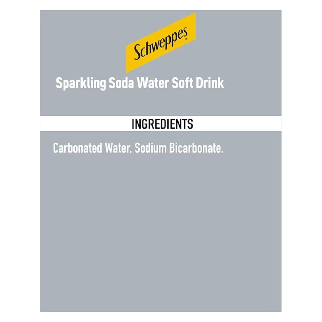 Schweppes Soda Water Soft Drink Can 150ml Pack of 10