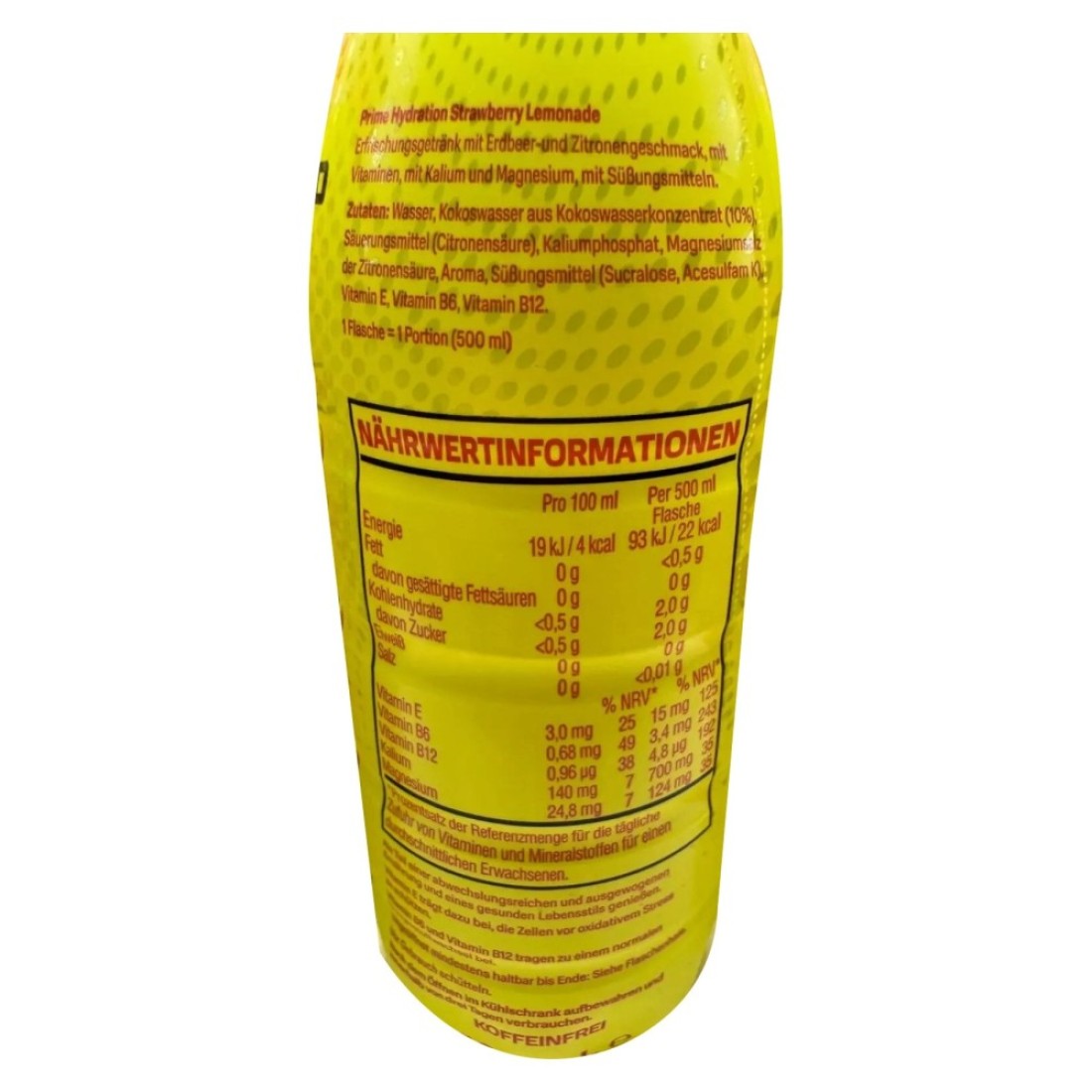 Prime Erling Haaland Limited Edition Hydration Drink Strawberry Lemonade 500ml