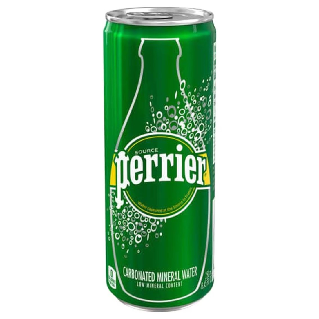Perrier Sparkling Carbonated Mineral Water Cans 250ml Pack of 10