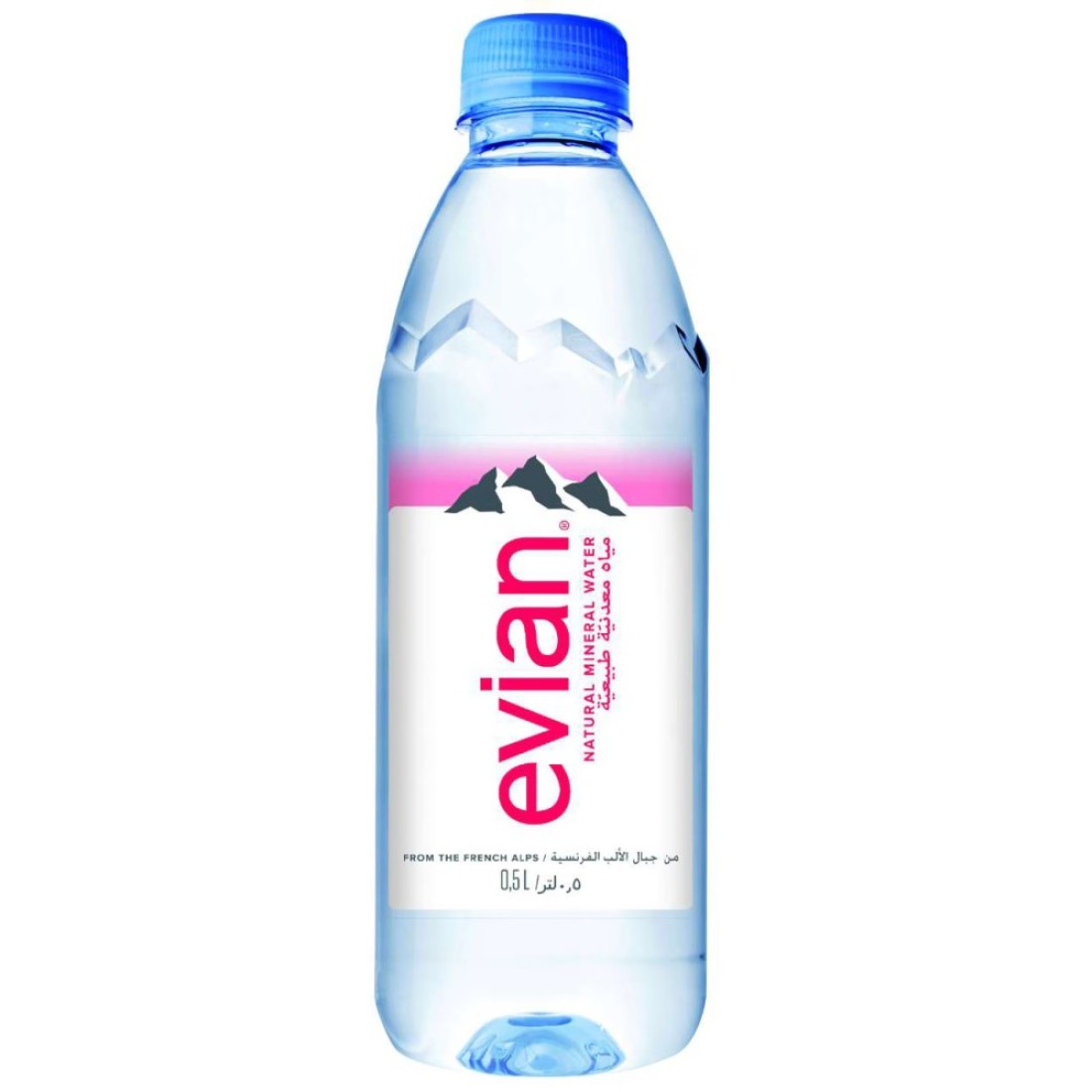 evian Natural Mineral Water 500ml Pack of 6