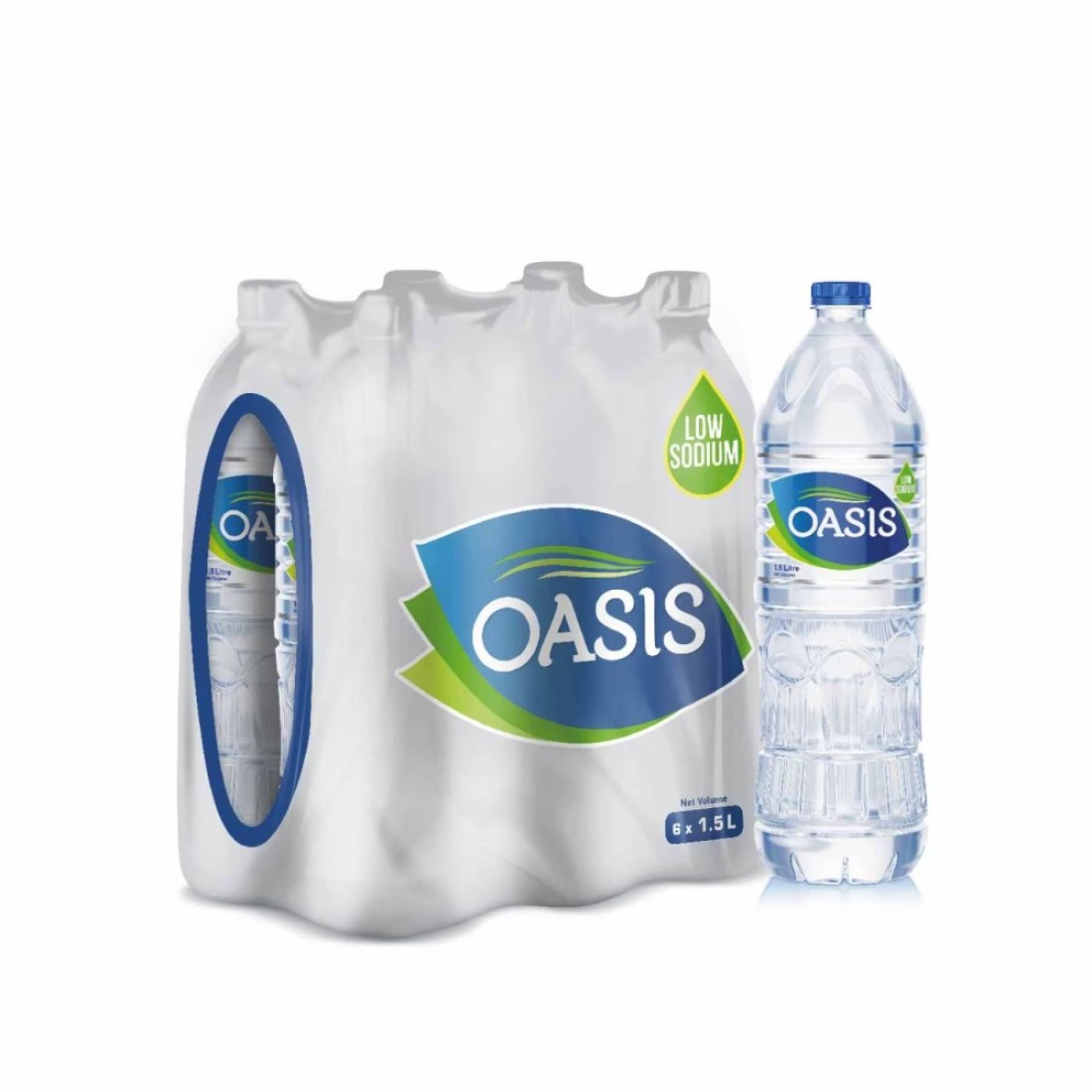 Oasis Low Sodium Drinking Water 1.5L Pack of 6