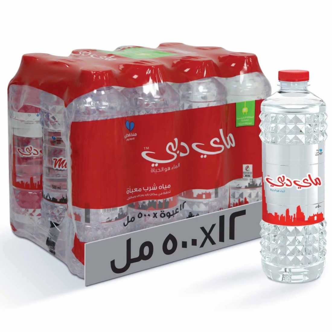 Mai Dubai Low Sodium Drinking Water 500ml Pack of 12