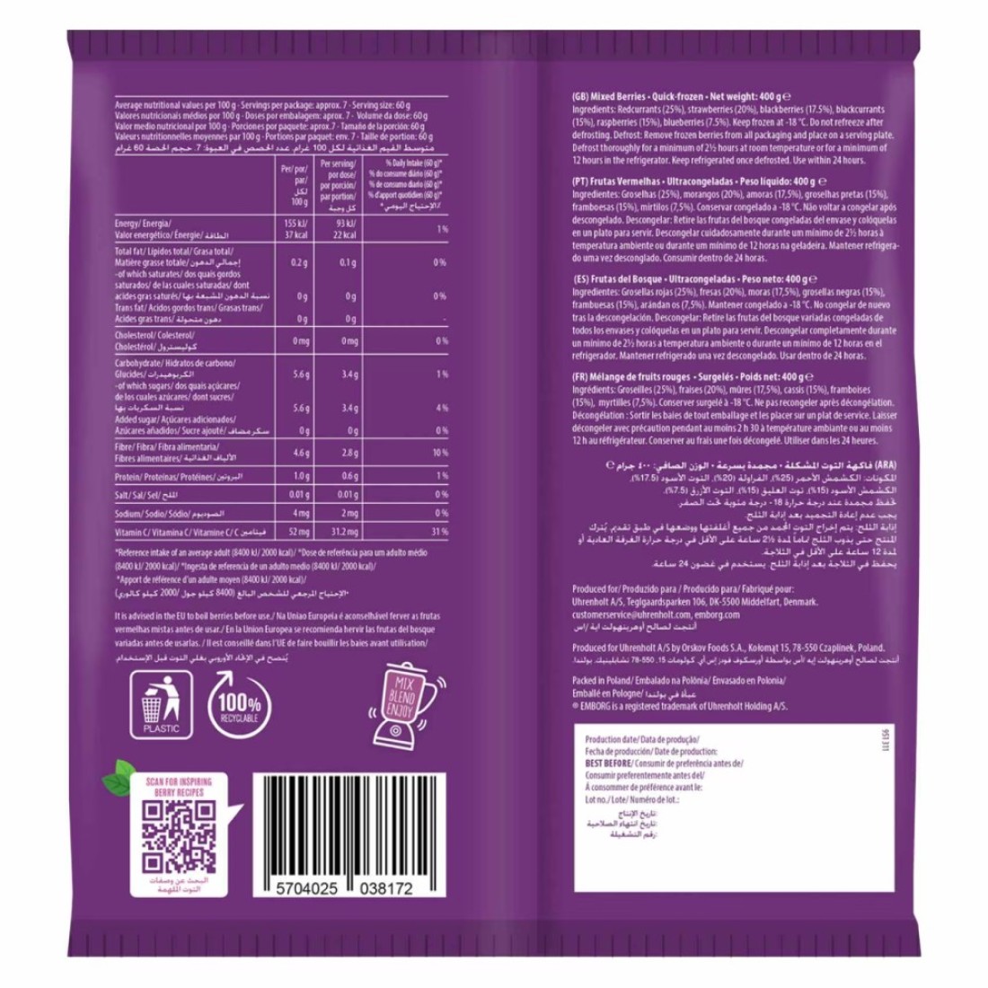 Emborg Mixed Berries 400g