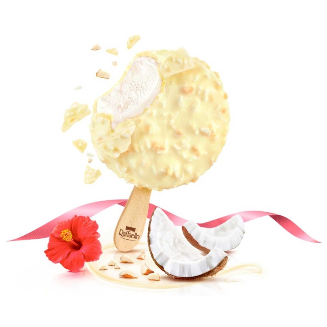 Ferrero Raffaello Coconut And Almond Stick Ice Cream 70ml