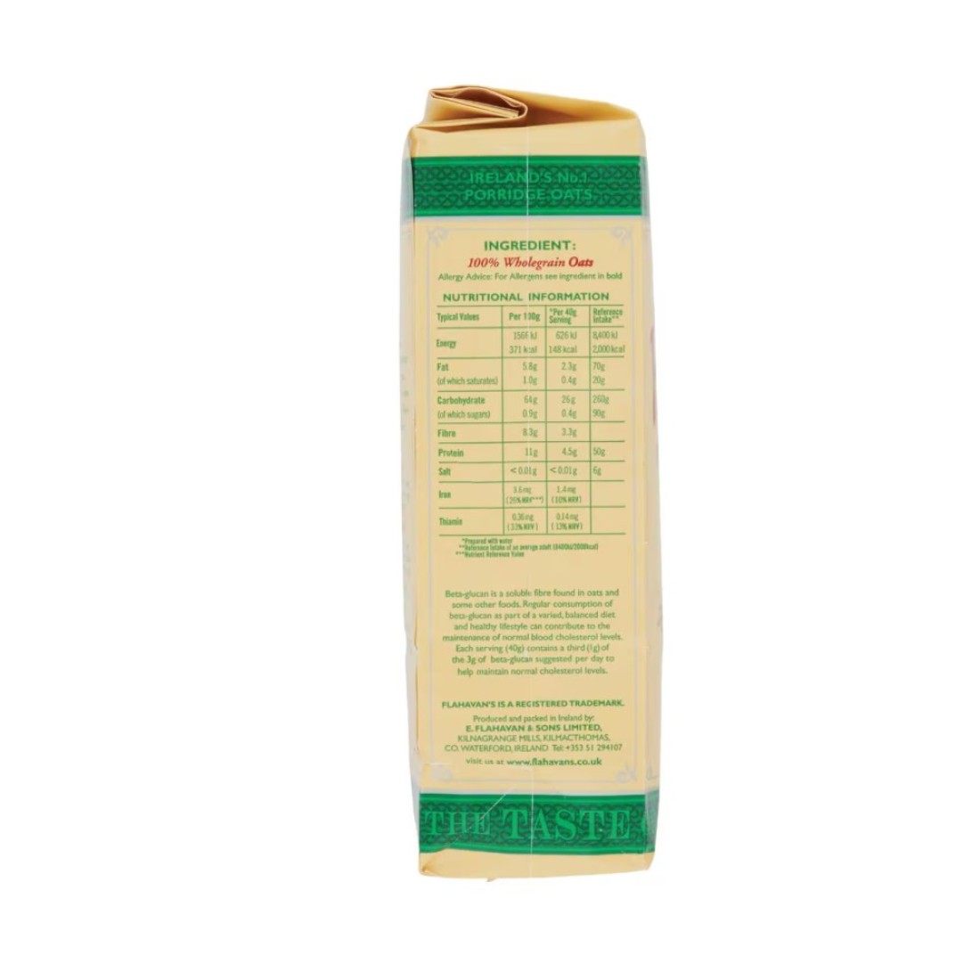 Flahavan&#39;s Original Irish Porridge Oats 500g