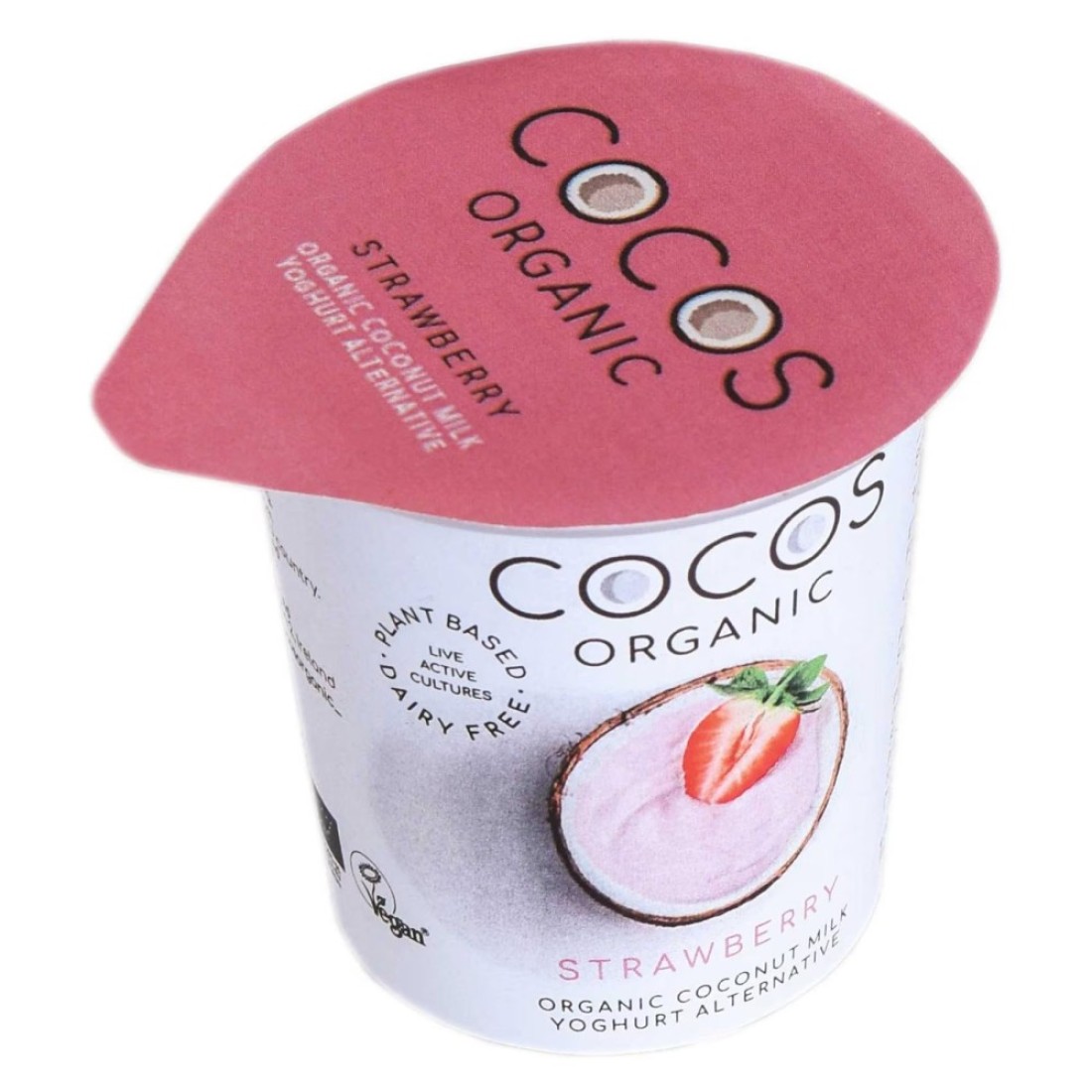 Cocos Organic Coconut Milk Yoghurt Alternative Strawberry 125g