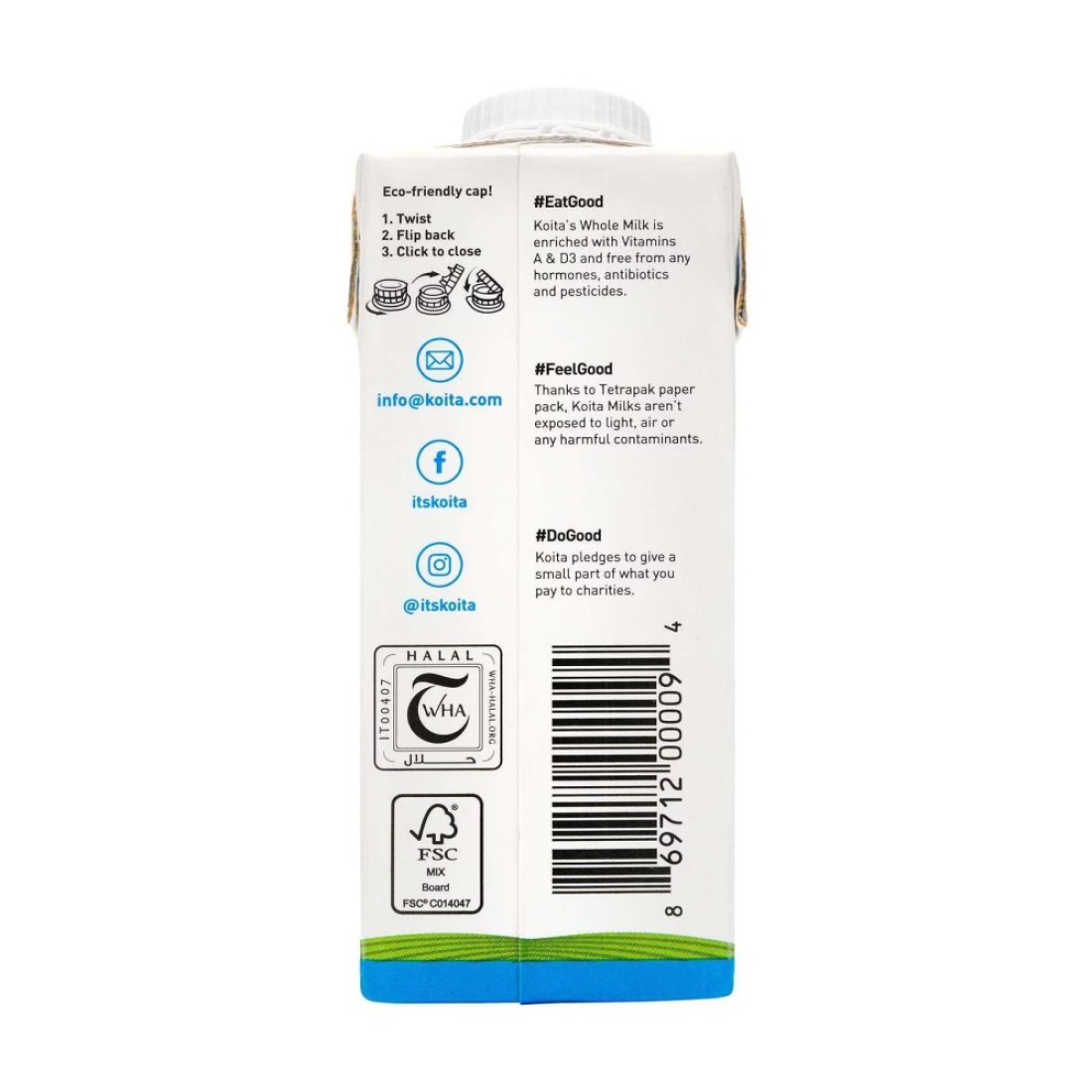 Koita Whole Organic Cow Milk 200ml