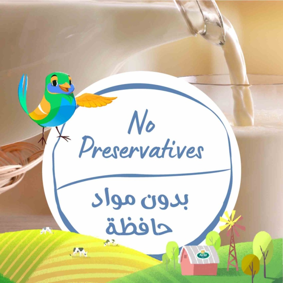 أرلا أورغانيك حليب عضوي قليل الدسم 200 ملل